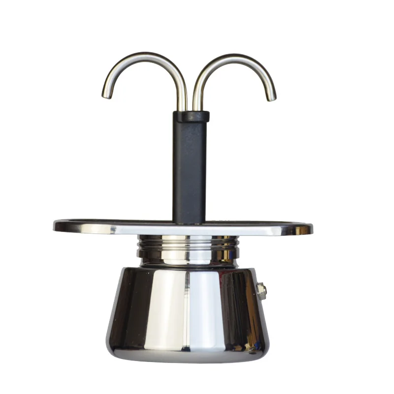 Coffee Equipment Espresso - Mini Moka Pot tabung ganda 200ML,