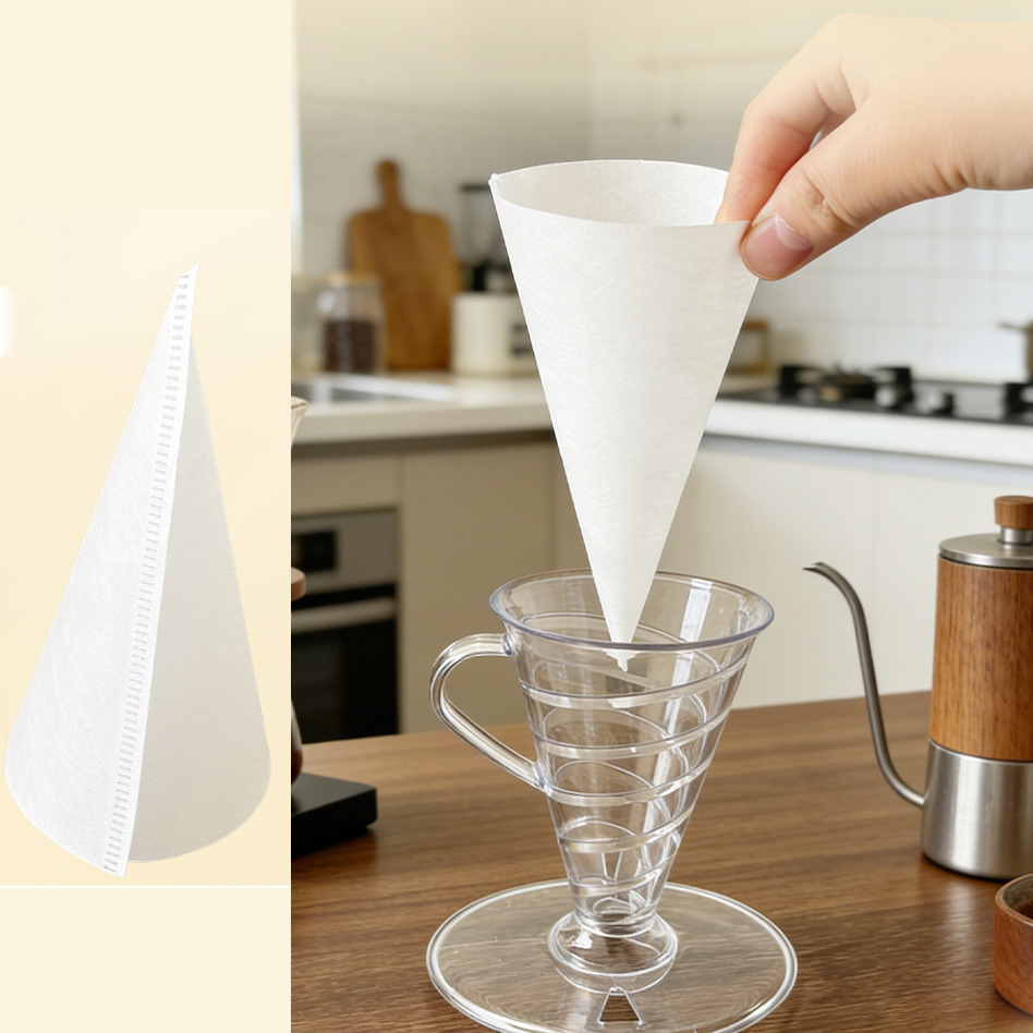Coffee Equipment Cleaner - Filter Kopi V30, 20 Buah Filter