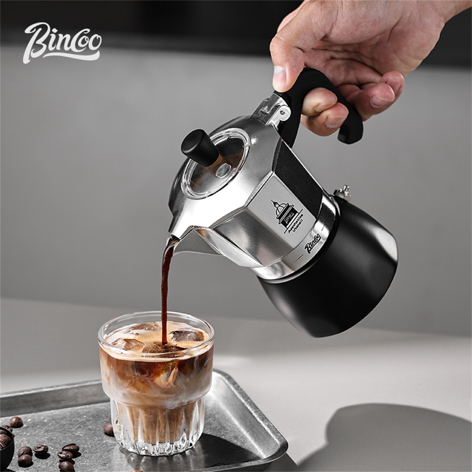 Coffee Equipment Espresso - BINCOO Teko Moka Katup Ganda, Pembuat