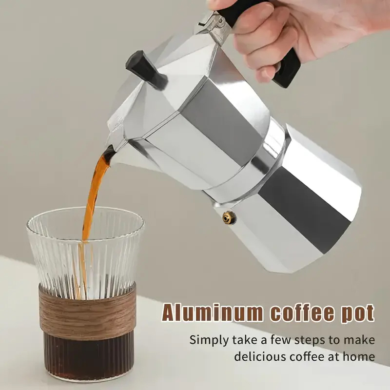 Coffee Equipment Espresso - Moka Pot Aluminium Klasik 50-300ML Pembuat