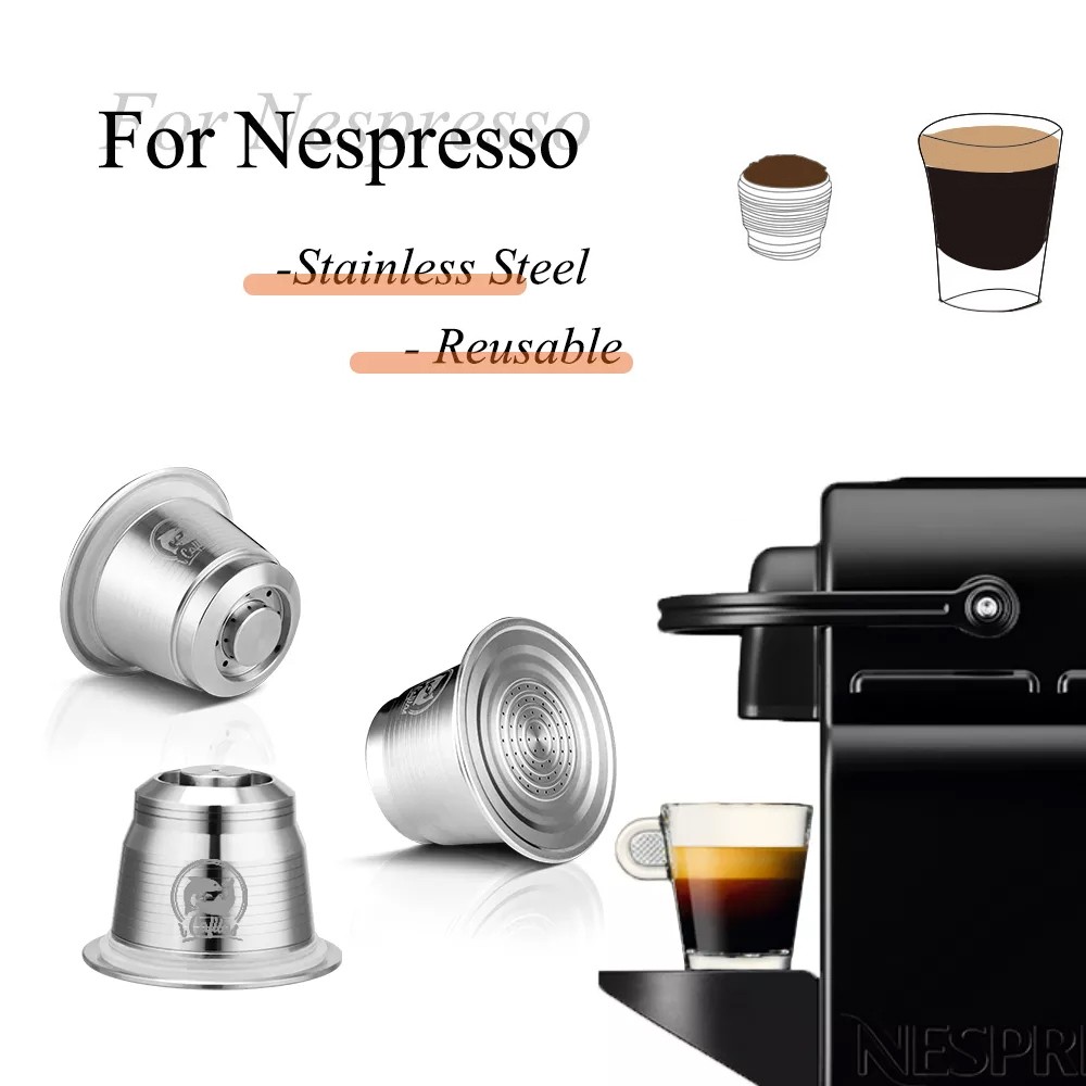Coffee Equipment Rack - Stainless Steel Reusable Kapsul Permanen Kopi