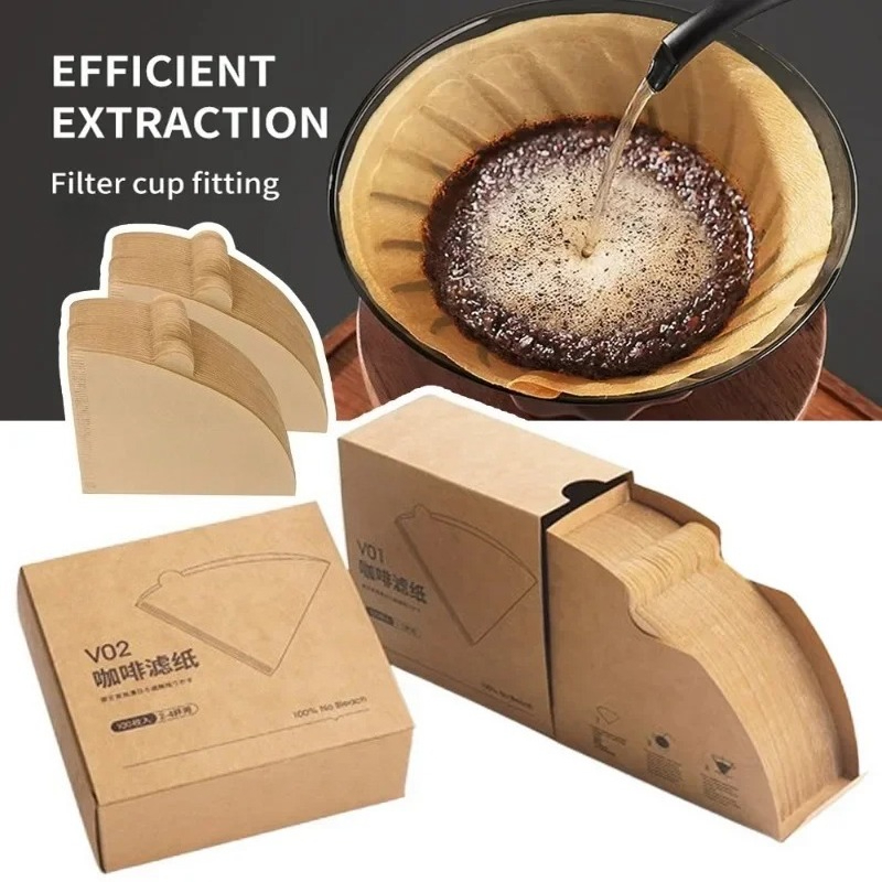 Coffee Equipment Espresso - Filter Kerucut Wood Pulp 02 untuk