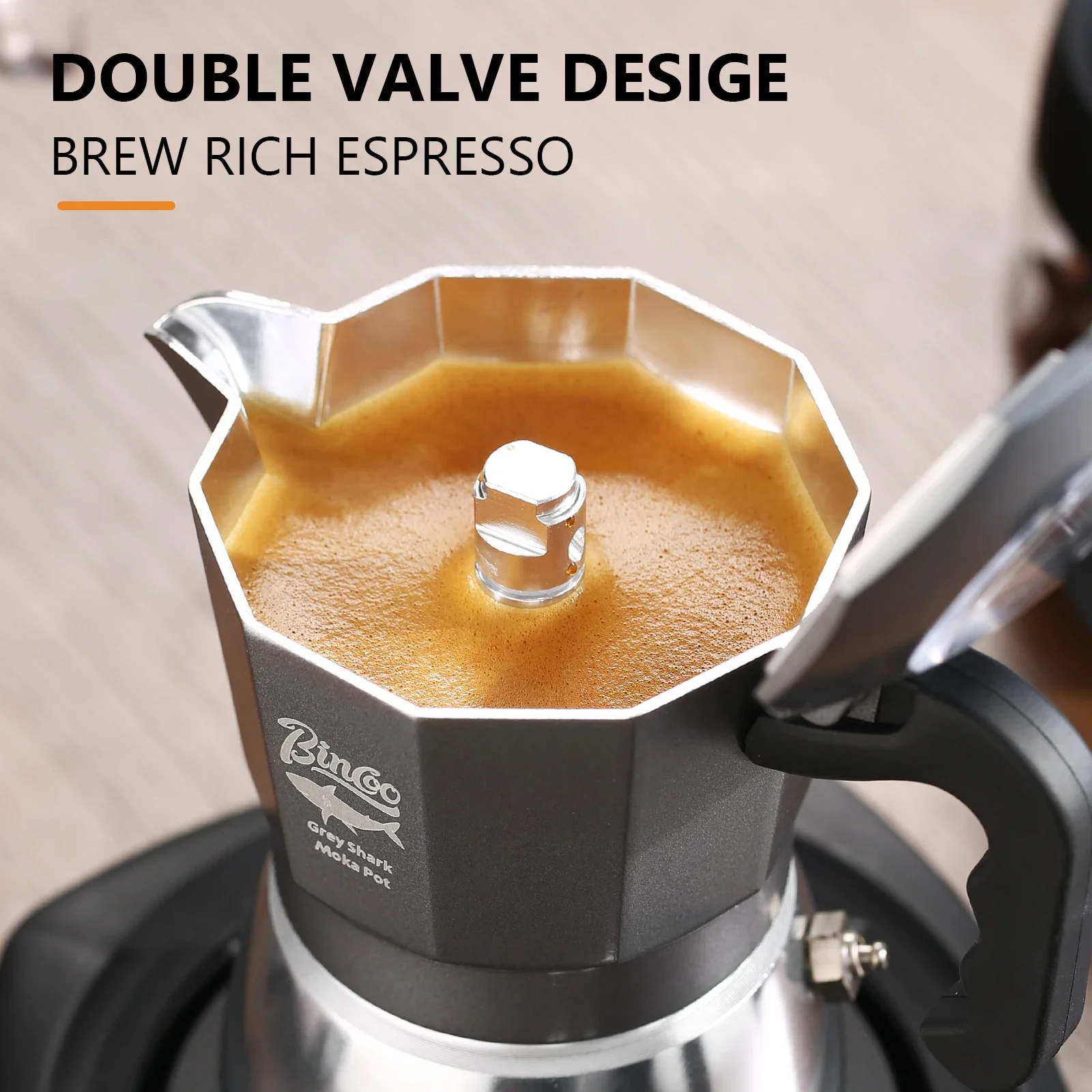 Bincoo 2 Cangkir Double Valve  - Coffee Equipment Espresso ulasan dan harga