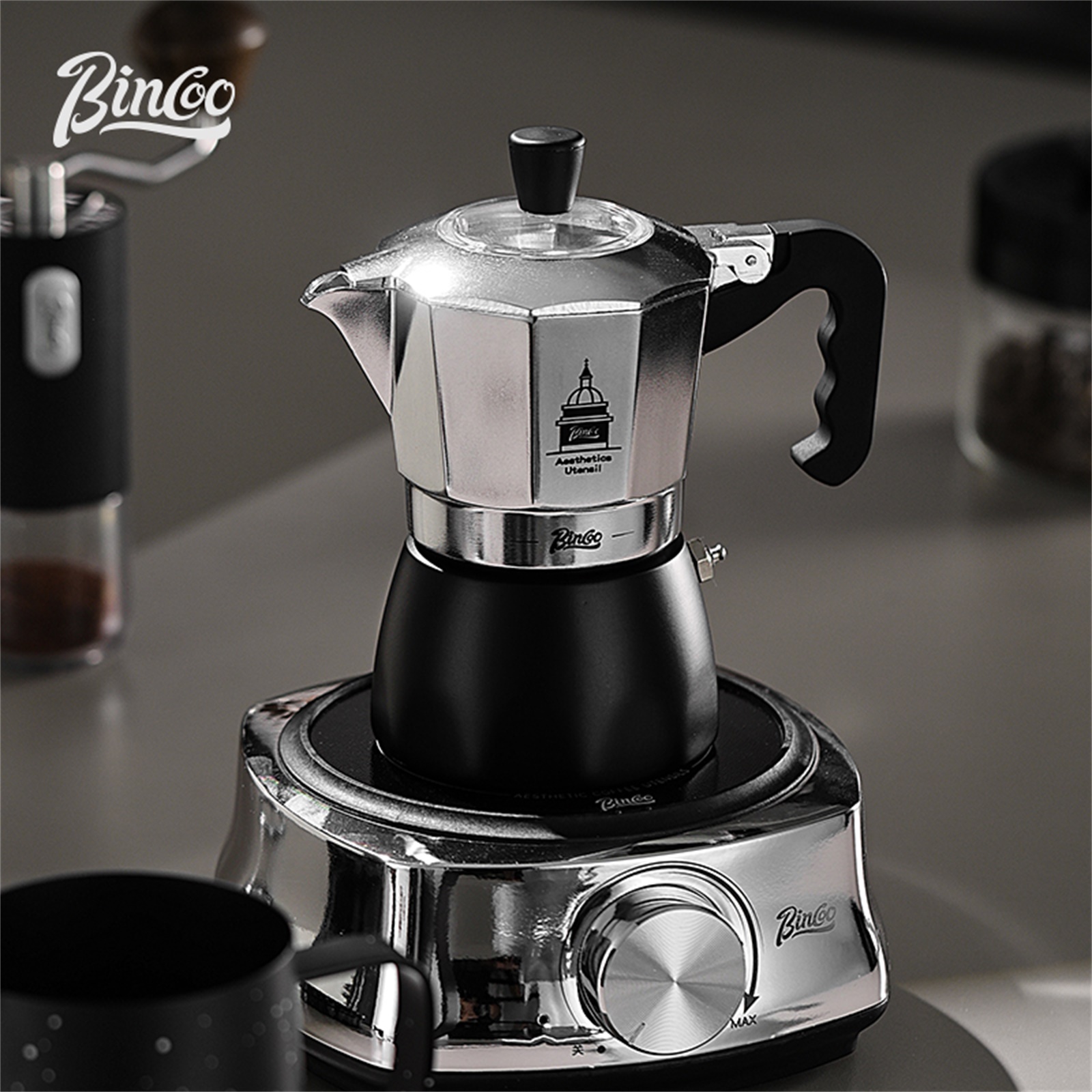 BINCOO Teko Moka Katup Ganda,  - Coffee Equipment Espresso ulasan dan harga