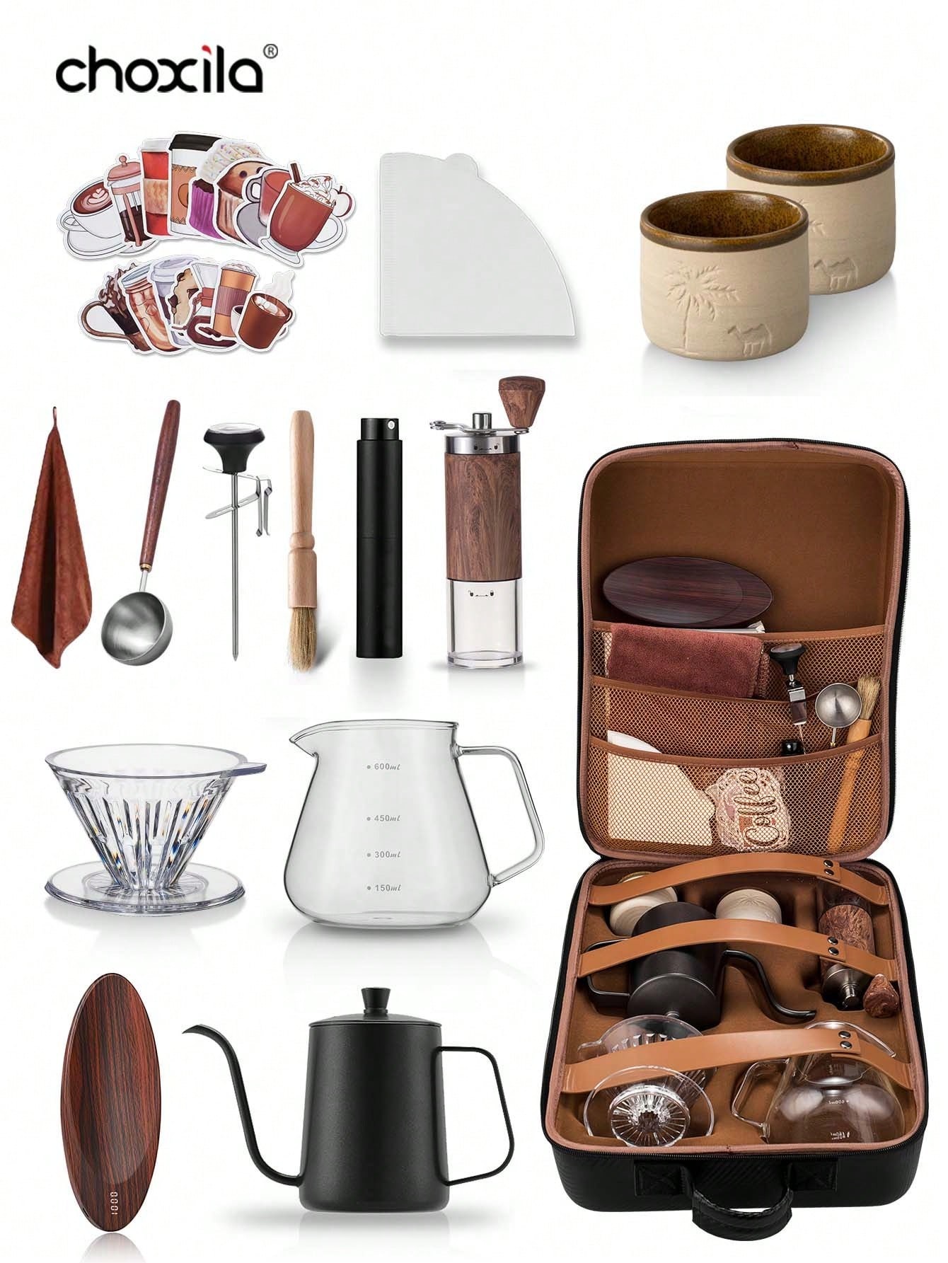 Set Koper 4/9/12/15 Buah, Set  - Coffee Equipment Travel Bag ulasan dan harga