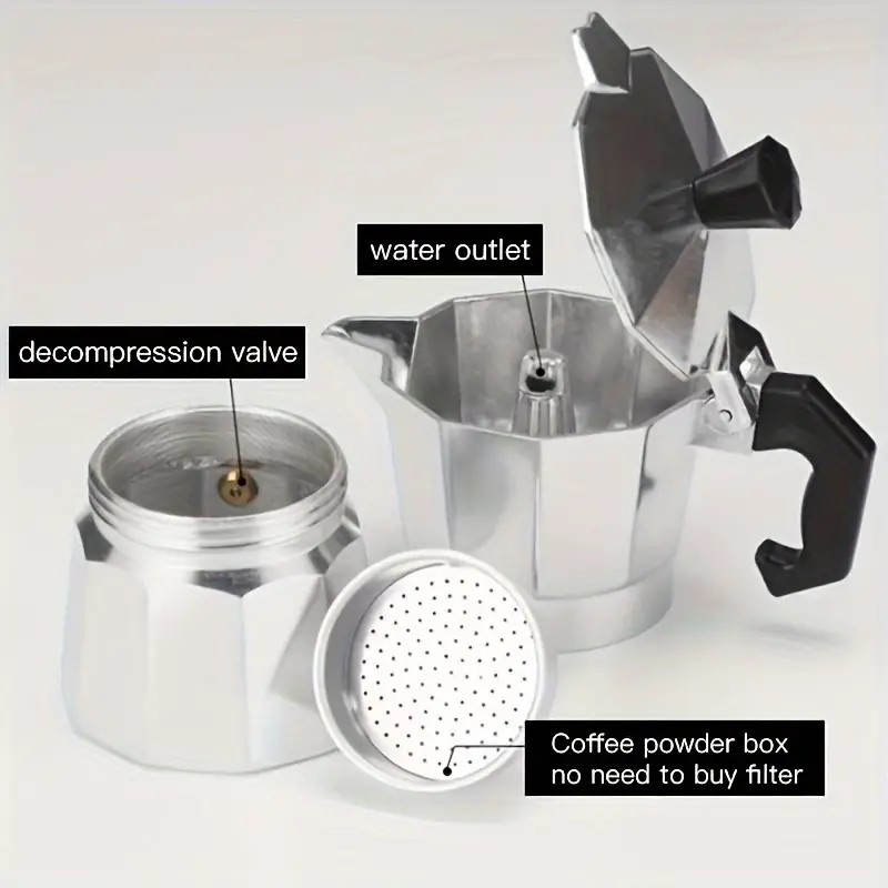 Moka Pot Aluminium Klasik 50-3 - Coffee Equipment Espresso ulasan dan harga