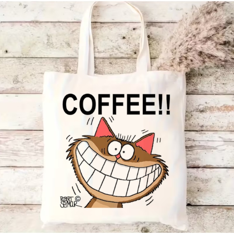 Tas Belanja Kanvas Coffee Cat  - Coffee Equipment Travel Bag ulasan dan harga