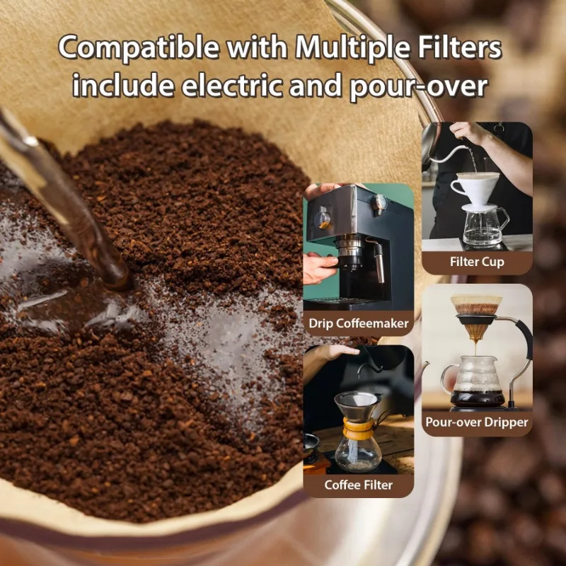 Filter Kerucut Wood Pulp 02 un - Coffee Equipment Espresso ulasan dan harga