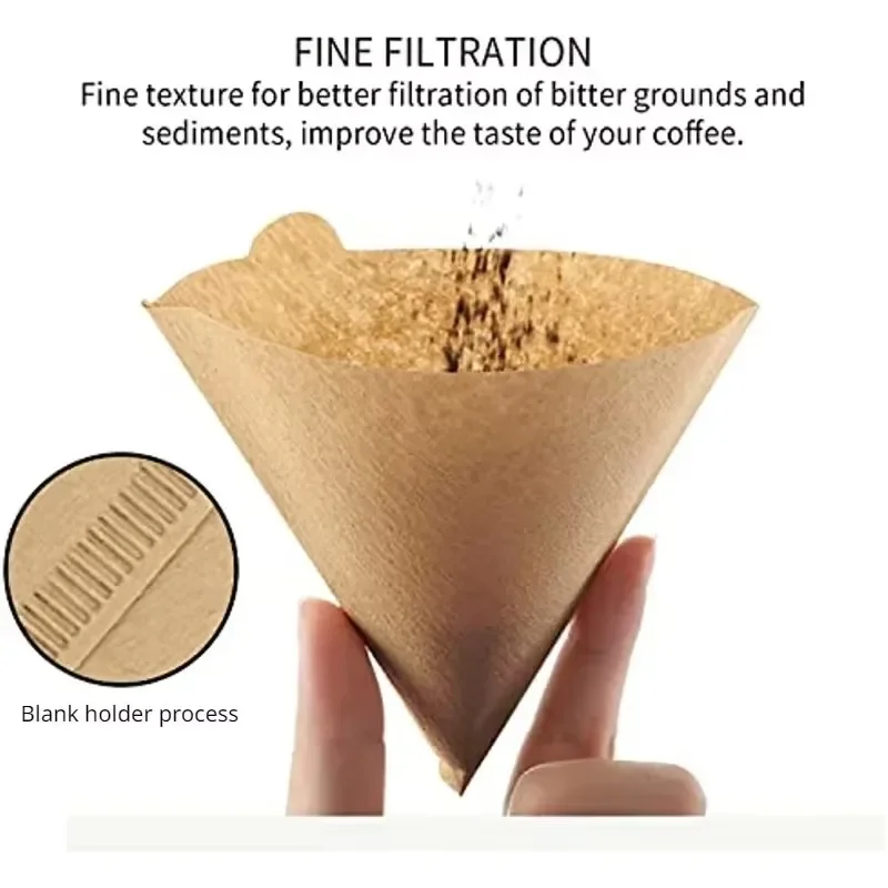 Filter Kerucut Wood Pulp 02 un - Coffee Equipment Espresso ulasan dan harga